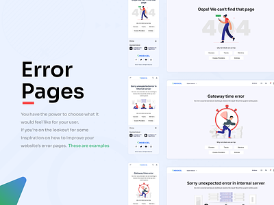 Error Pages - Flash Massages 403 404 500 504 app design error flash illustration ui ui design uiux ux vector
