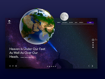 Earth Landing Page by Samson on Dribbble