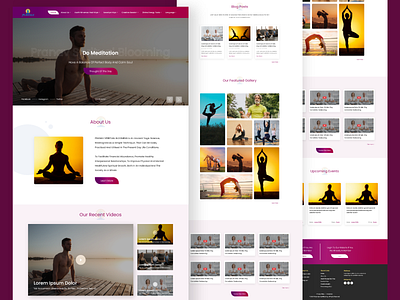 Yoga school Website UI
