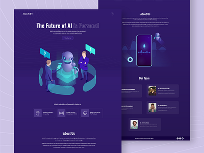 AI Website Concept branding design designer illustration ui ui ux uidesign uiux webdesign