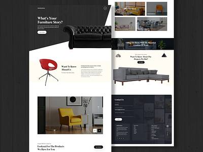 Furniture Shop UI branding design designer ui ui ux uidesign uiux webdesign