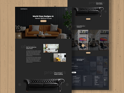 Furniture Shop Dark UI Concept branding design designer graphic design motion graphics ui ux uidesign uiux webdesign