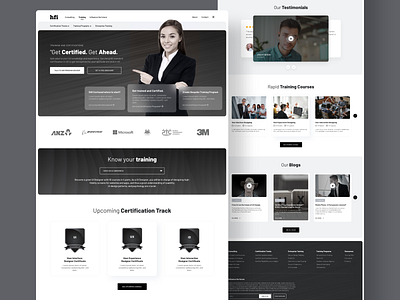 Online Certification Website Concept branding design designer ui ui ux uidesign uiux webdesign