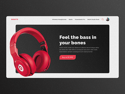 Beats Website Concept! animation branding design designer illustration logo ui ui ux uidesign uiux webdesign