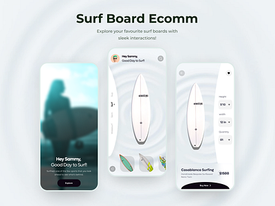 Surfing App Concept! branding design designer illustration logo ui ui ux uidesign uiux webdesign