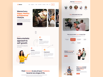 Education Website UI Design