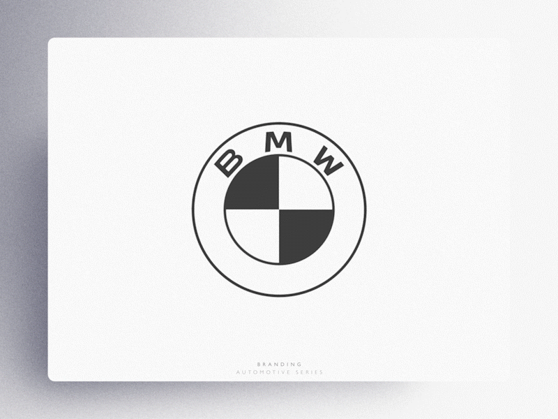 B - B M W aftereffects animation automotive automotive design bmw branding cinema4d clean design logo ui