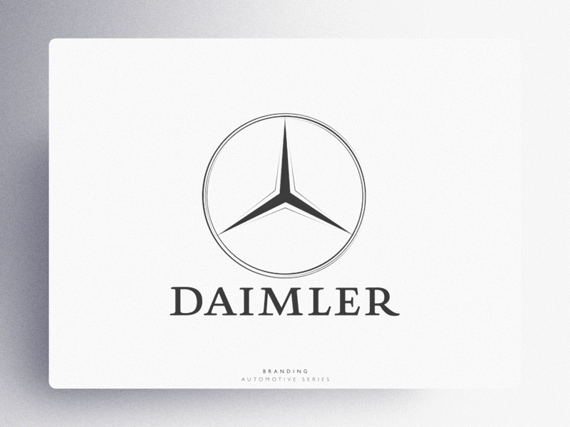 D - D A I M L E R aftereffects animation automotive automotive design branding clean design daimler logo mercedes ui