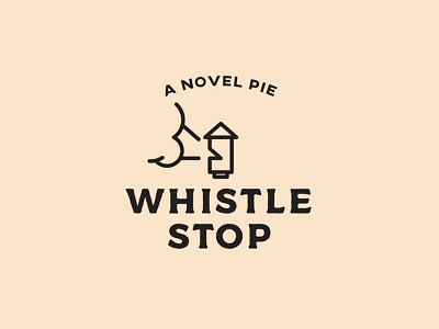 Whistle Stop Logo Concept fried green tomatoes logo concept logo design logo idea train train whistle unused concept whistle stop