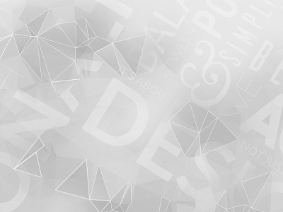 Typography background black and white gray low poly poly portfolio typography