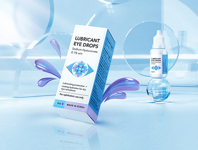Eye Drops Packaging | 包 装 设 计 clinical eye drops medicine packaging design
