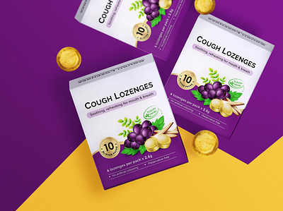 Cough Lozenges Packaging | 包 装 设 计 cough lozenges illustration medicine packaging design