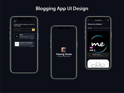 Blogging App UI Design app blog figma figmadesign uidesign
