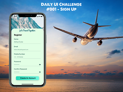 Daily UI Challenge - #001 - Sign Up #dailyui dailyui dailyui 001 dailyuichallenge figmadesign signup ui