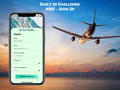 Daily UI Challenge - #001 - Sign Up #dailyui