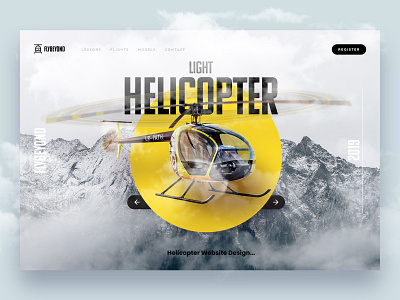 Helicopter Web Design - 1 illustration webdesign