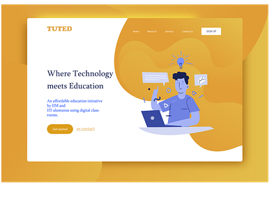 TUTED Homepage Design