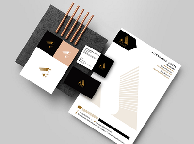 Branding-Arya brand design branding business card graphic design letterhead design logo design mockup stationery stationery design visiting card design