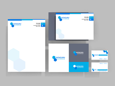 Brand Identity-SATAGURU branding businesscard envelop graphic design identity identity branding illustrator letterhead logo mockup