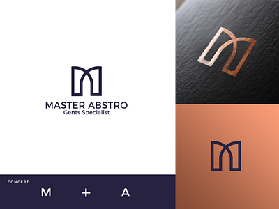 Logo design - Master Abstro brand idenity illustrator logo logo design logo mark logoicon logotype mockup photoshop