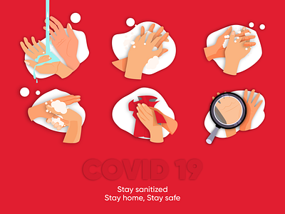 COVID 19 POST - Stay sanitized covid 19 covid 19 covid19 design illustrator poster