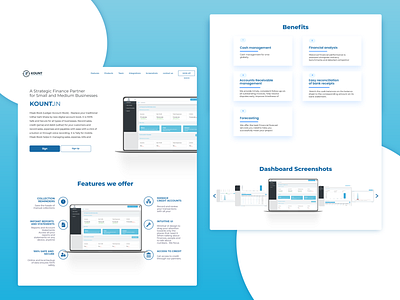 Financial accounting home page accounting dashboard ui design financial homepage design illustrator landingpage login form screen ui ux webdesign