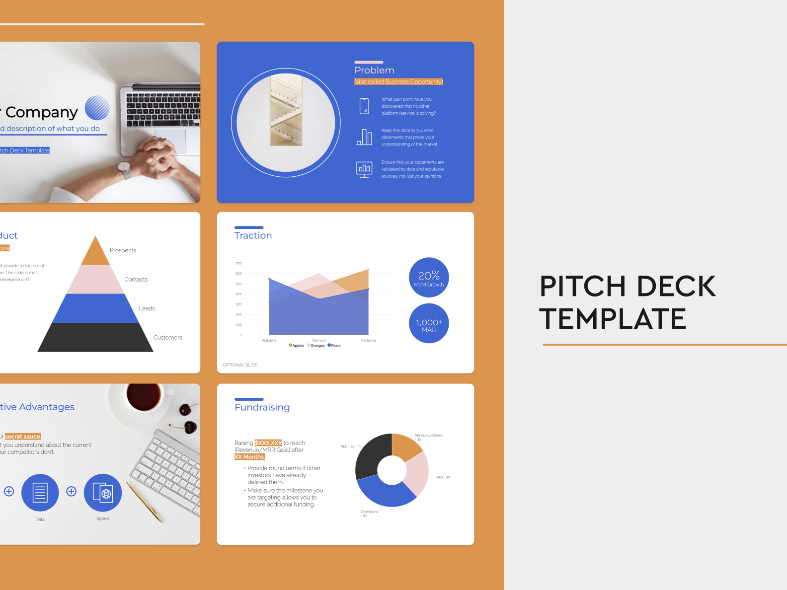 Pitch Deck Template 2022 by Slidebean by Slidebean Pitch Deck Design