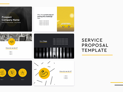 Service Proposal Template design presentation presentation design proposal sales sales templates service service proposal service proposal template slidebean template