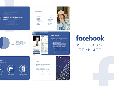Facebook Pitch Deck Template facebook facebook pitch deck pitch deck design pitchdeck presentation presentation design presentation template product design slidebean template template design