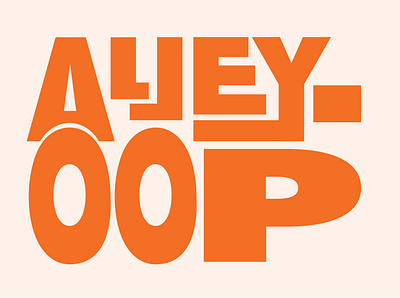 Alley-oop! basketball basketball logo concept design design fun funk funky funky and fresh funny graphic design illustration logo speculative speculative design typography