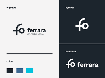 Ferrara Odontologia branding design illustration logo logo design branding logo design concept logo designs vector