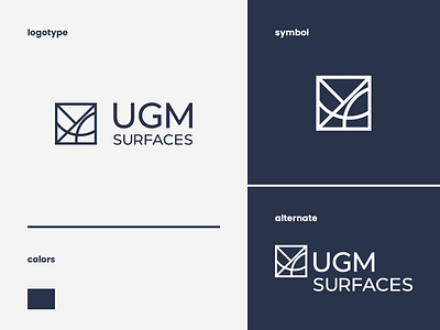 UGM Surfaces branding design illustration logo logo design branding logo design concept logo designs vector