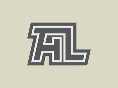 A + L Monogram icon illustration logo monogram typography