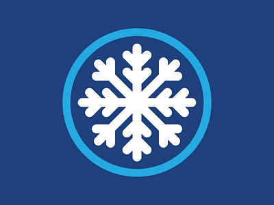 Snowflake badge badge design vector