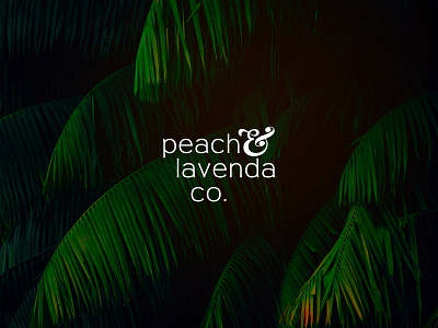 Logomark for Peach & Lavenda Co. branding design icon logo typography