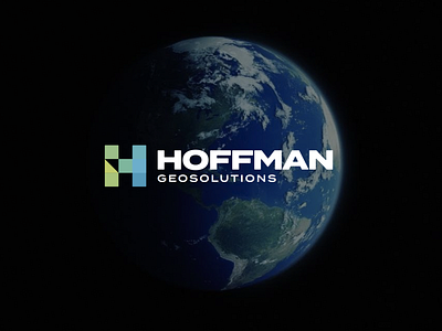 Hoffman Geosolutions Logo branding icon logo