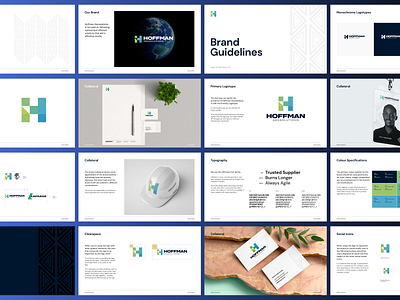 Hoffman Geosolutions Brand Guidelines brand brand book brand guide branding design logo