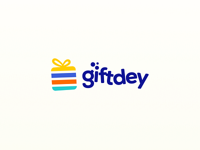 Giftdey Logo branding children gifts icon kids logo