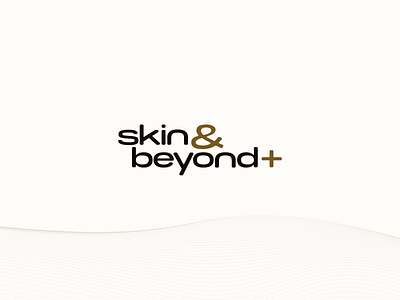 Skin and Beyond Plus Logo branding consulting logo typography