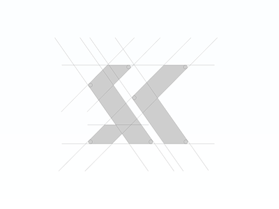 Grid work for the S + K Icon Mark brand branding icon logo nigeria typography