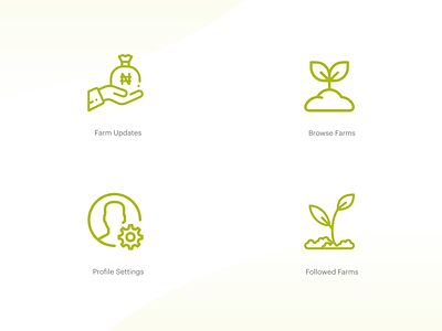 Farmcrowdy App Dashboard Iconography — Vol 1 agriculture agritech icon iconography nigeria ui ux
