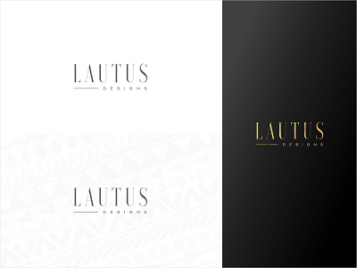 Lautus Designs creative fashion logo logomark wordmark