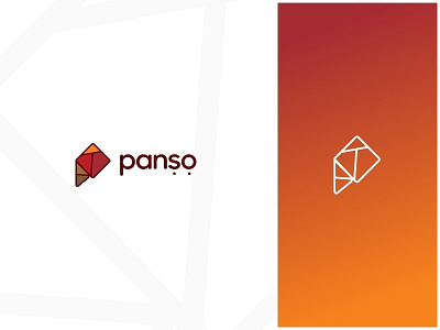 Panso Logo app aso ebi branding creative design dribbble icon logo vector weddings