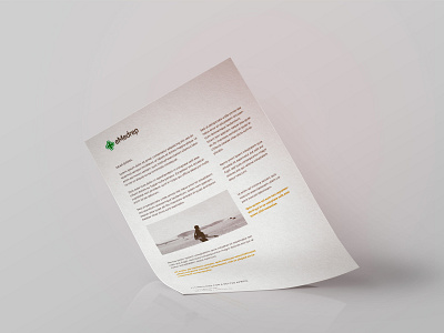 eMedrep Letterhead Design branding design letterhead logo stationery