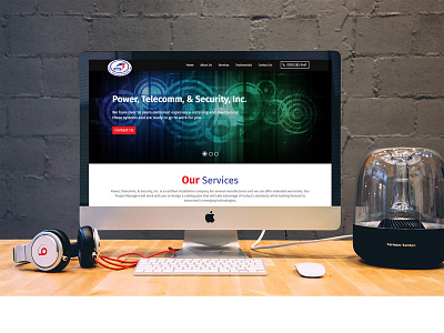 Power Telecomm Security Inc. branding design web