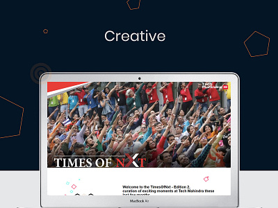 Tech Mahindra Landing Page Times Of Nxt branding design web