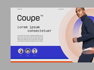 Coupe/Brand app artist banding design blue blueprint brand brand design cool designs digitalart logo man model poster red street web webdesign