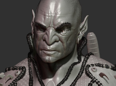 Orco 3d art cgart cgi illustration orco realistic sculpture sculpture illustration zbrush