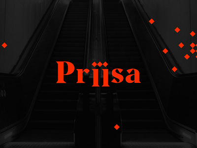 Priisa arrt branding desing identity monogram symbol type