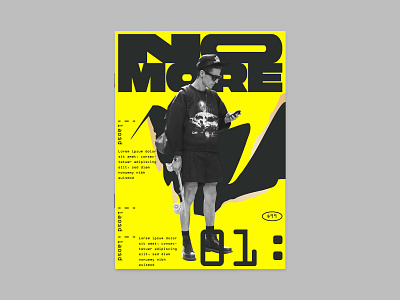 NoMore art art direction black colors cover identity magazine skate street street art typogaphy